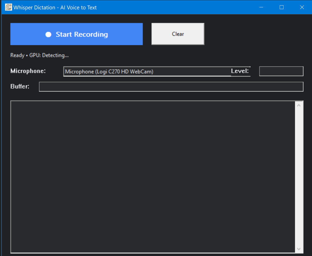Win Dictation Screenshot